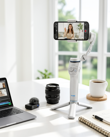 360° Takip Özellikli Profesyonel Video Çekim Stabilizeri Akıllı Telefon Gimbal