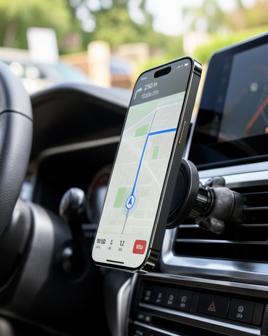 Güçlü Mıknatıslı Havalandırma Aparatı ile Manyetik Araç Telefon Tutucu