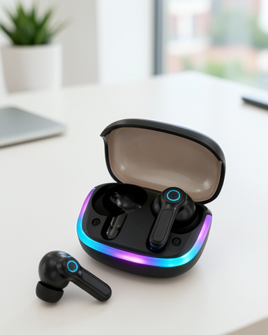Kablosuz WS Bluetooth Kulaklık Quad ENC HD Voice 500mAh Şarj Kutulu