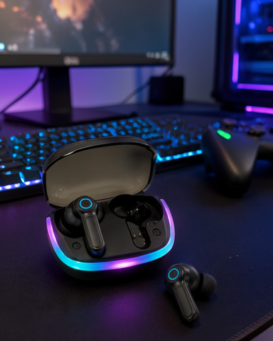 Bluetooth 5.4 HD Sesli RGB Şarj Kutulu TWS Kablosuz Kulaklık