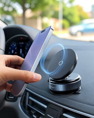 Kaymaz ve Güvenli 16 Mıknatıslı Araç Telefon Tutucu