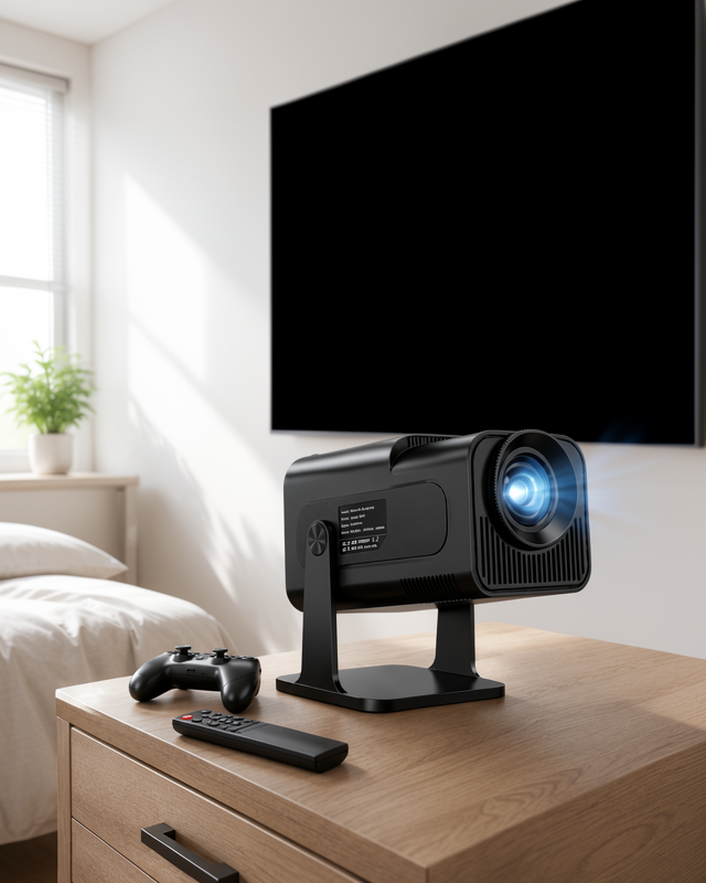 Yeni Nesil HCS350pro 1080P Full HD Taşınabilir Android Projektör