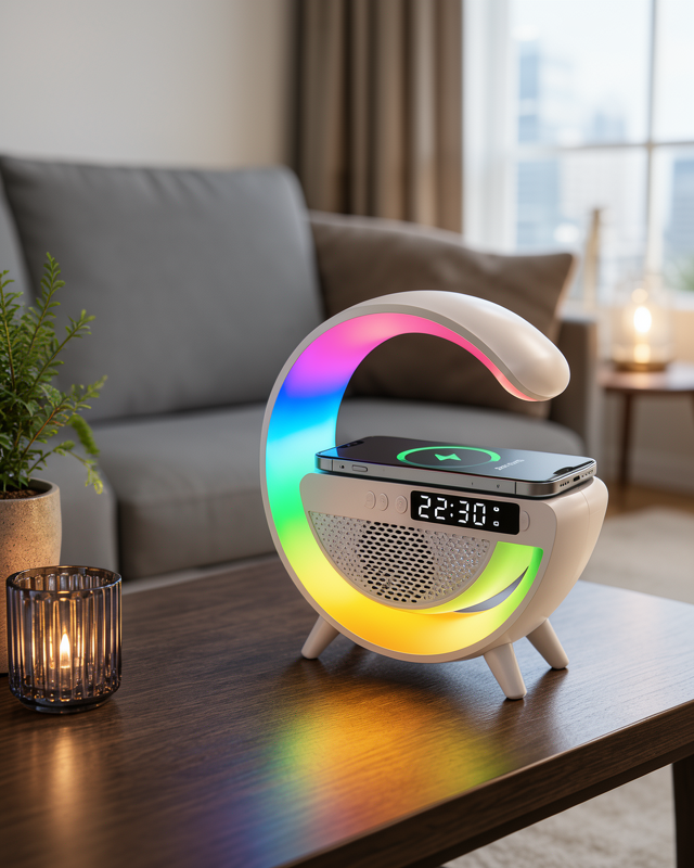 15W Kablosuz Şarjlı LED Atmosfer Lambası 2025 Yeni Seri