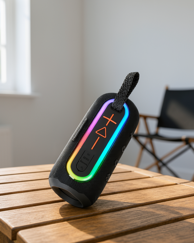 Yeni Nesil IP67 Sertifikalı Kablosuz Hoparlör Renkli LED Işıklı