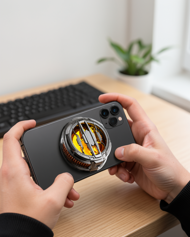 Sessiz Fanlı RGB Işıklı Telefon Soğutucu