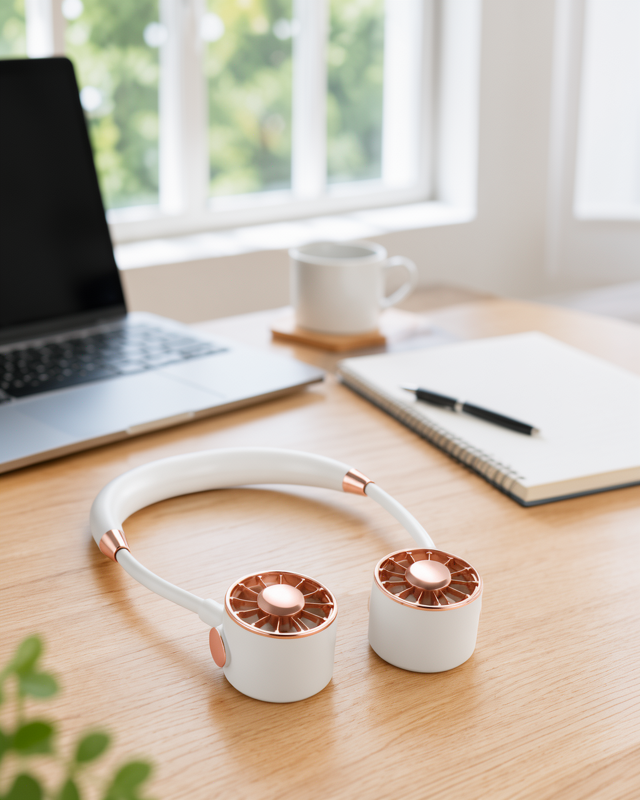 USB Şarjlı 3 Kademeli Sessiz Katlanabilir Mini Fan Asılabilir