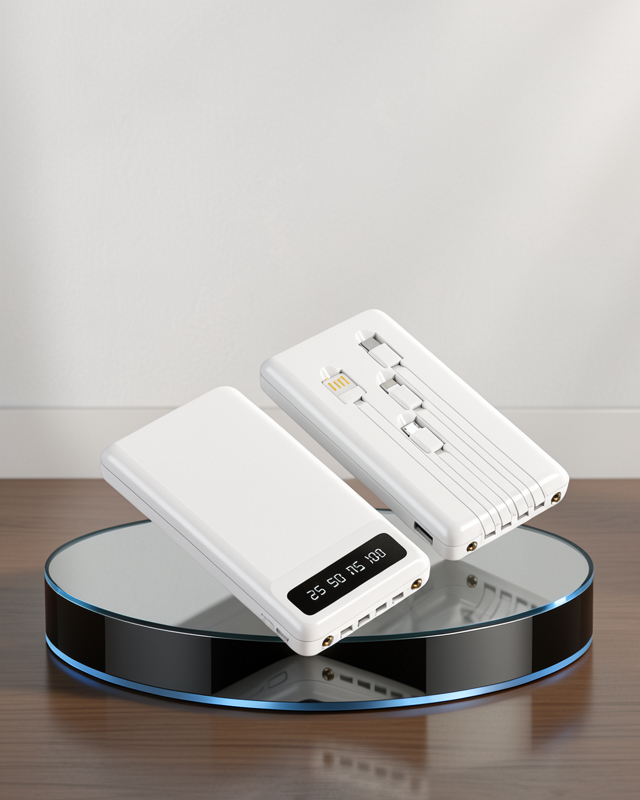 Yeni Nesil 20.000mAh LED Işıklı Hızlı Şarj Powerbank Kamp ve Seyahat İçin