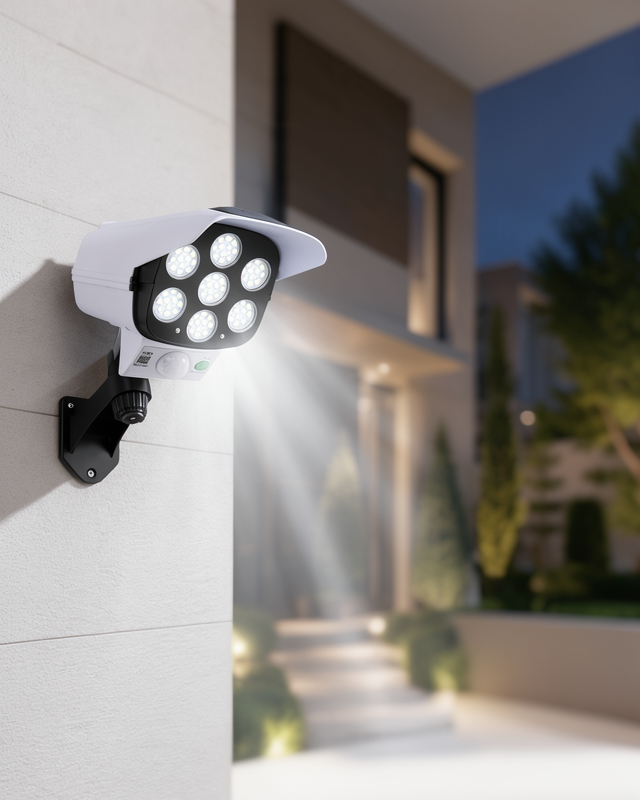 Uzaktan Kumandalı Solar LED Lamba - Güneş Paneli Destekli LED Lamba