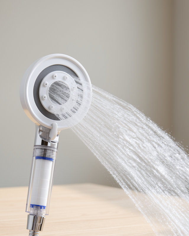 Pratik Banyo Duşu İçin Şeffaf Filtre Hazneli Güçlü Akışlı Duş Başlığı