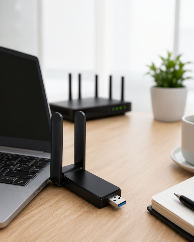 Yeni Nesil Çift Antenli Çift Band Mbps Wifi Alıcı Kablosuz Wifi Adaptörü