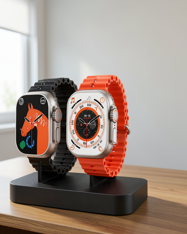 Ultra Akıllı Saat Yeni Model Gümüş Kasa 45mm Titreşimli Saat