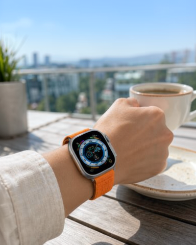 Akıllı Saat Ultra Max Kordon Titreşimli Çağrı Cevaplayabilen Amoled Ekran