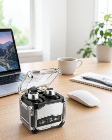 TWS kablosuz kulaklık MK47 Bluetooth Dokunmatik Kontrol Hi-fi Stereo