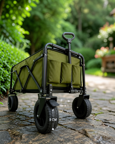 Pratik ve Düzenli Taşıma için Extra Cepli Katlanabilir Wagon Arabası