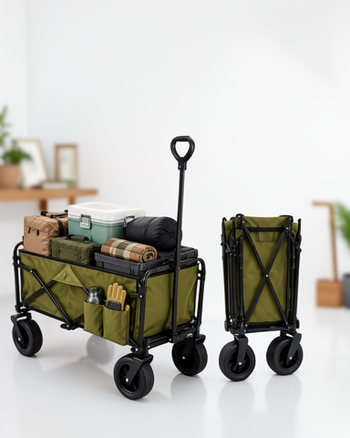 Katlanabilir Wagon Taşıma Arabası 130 KG Taşıma Kapasitesiyle