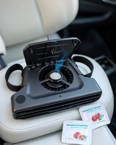 5 Kademeli Sessiz Çalışan Turbo Fan ile USB Şarjlı Araç Boyun Soğutucu