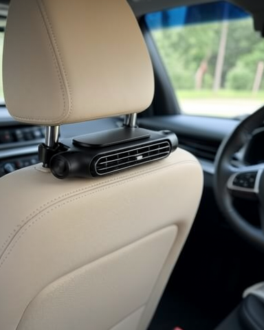 USB Şarjlı Sessiz Çalışan Boyun Soğutucu Taşınabilir Araç Koltuk Fanı