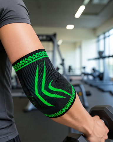 Spor Fitness Günlük Kullanım için Elastik Kompresyon Dirsek Destekliği