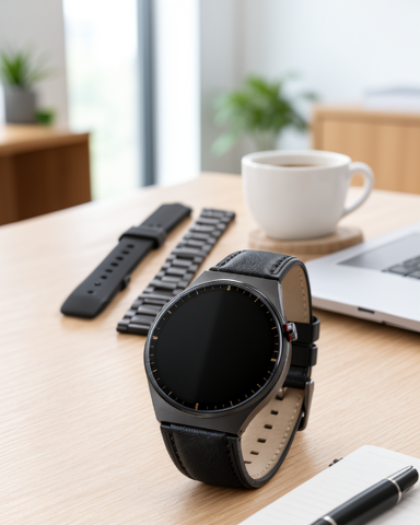 Metal, Deri ve Silikon Kordon Setli 3 Kordonlu AMOLED Ekranlı Bluetooth Aramalı Akıllı Saat