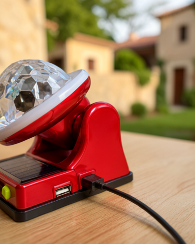 RGB Parti ve Dekoratif Aydınlatma Lambası Güneş Enerjili LED Disco Lamba