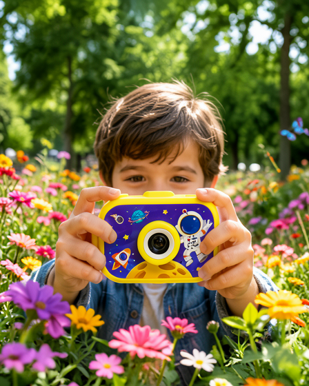 HD Video Kamera Mini Çocuk Dijital Fotoğraf Makinesi Type-C Şarjlı 2.0 İnç TFT Renkli Ekran