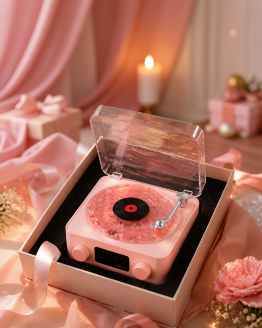 Yeni Nesil Retro Bluetooth Hoparlör – Saat Göstergeli Yumuşak Gece Lambası