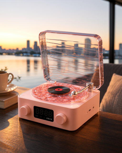 Yeni Nesil Gece Işıklı Retro Bluetooth Hoparlör – Kristal Netlikte Ses