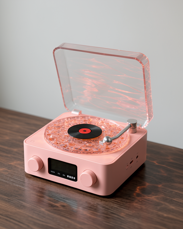 Yeni Nesil Gece Lambalı Kristal Ses Kalitesine Sahip Retro Saatli Bluetooth Hoparlör