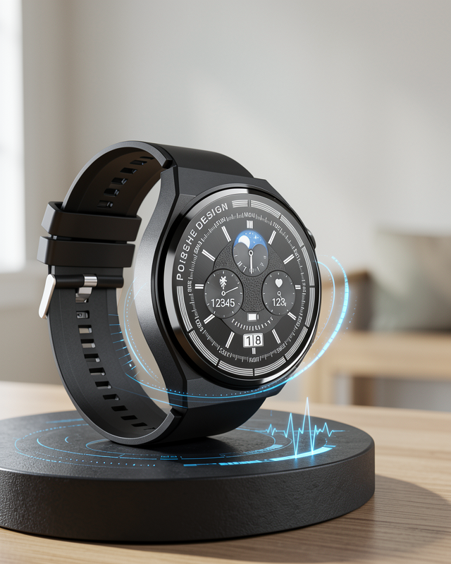 GPS Uyumlu, Nabız Sensörlü, Adımsayar Özellikli Amoled Ekran Akıllı Saat