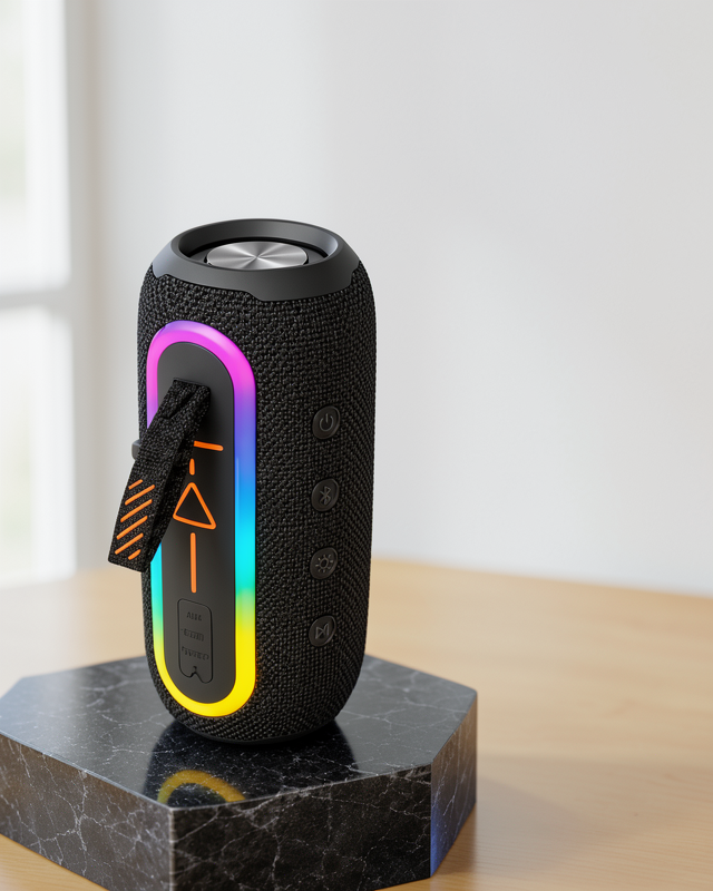 Renkli Bluetooth Hoparlör, USB ile Şarj, Uzun Pil Ömrü, Android ve İOS Uyumlu
