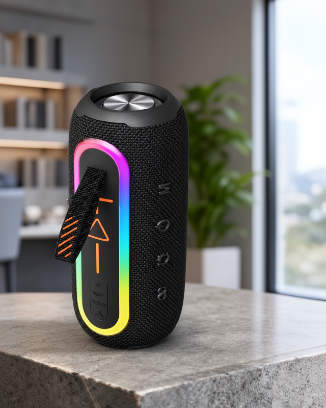 Yüksek Ses Kalitesi Taşınabilir Bluetooth Hoparlör Uzun Pil Ömrü