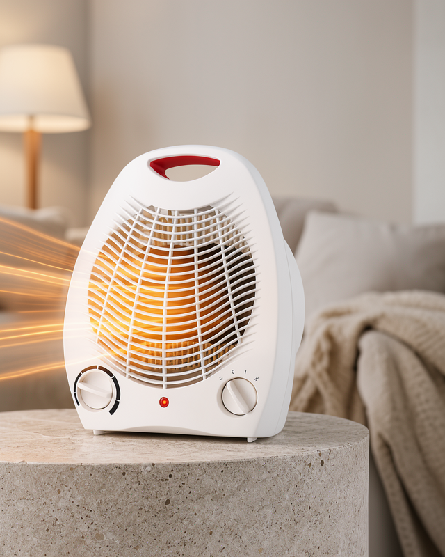2000W Elektrikli Fanlı Isıtıcı – Kompakt Boy, Hızlı Isınma Özelliği