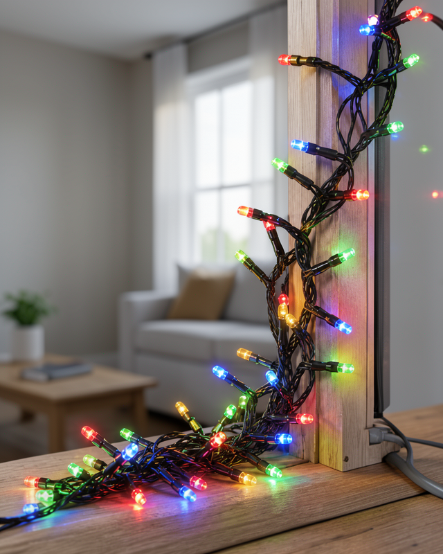 Enerji Tasarruflu 5 Metre Çok Fonksiyonlu Pilli Led Işık Karışık Renk