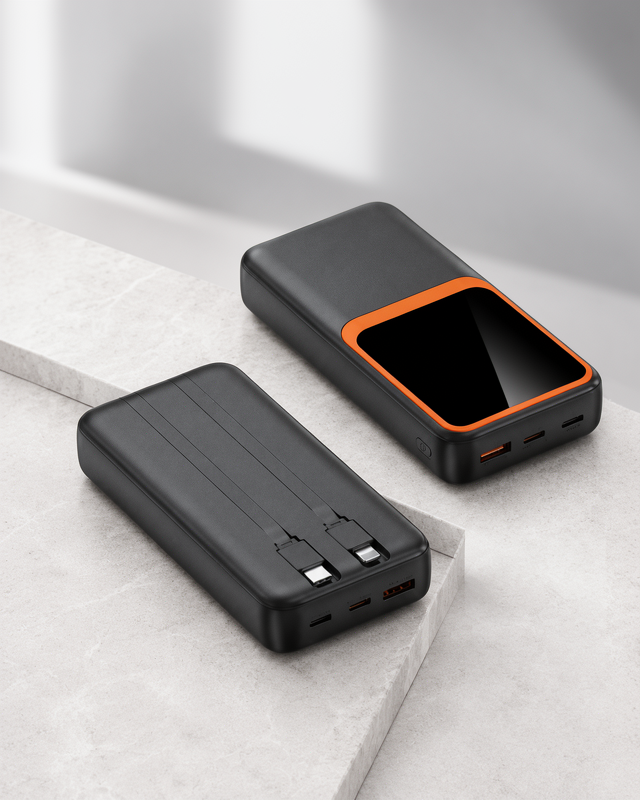 Yeni Nesil 20.000 mAh Powerbank | 22.5W Hızlı Şarj ve Çoklu Bağlantı Seçenekleri ile Dijital Ekran