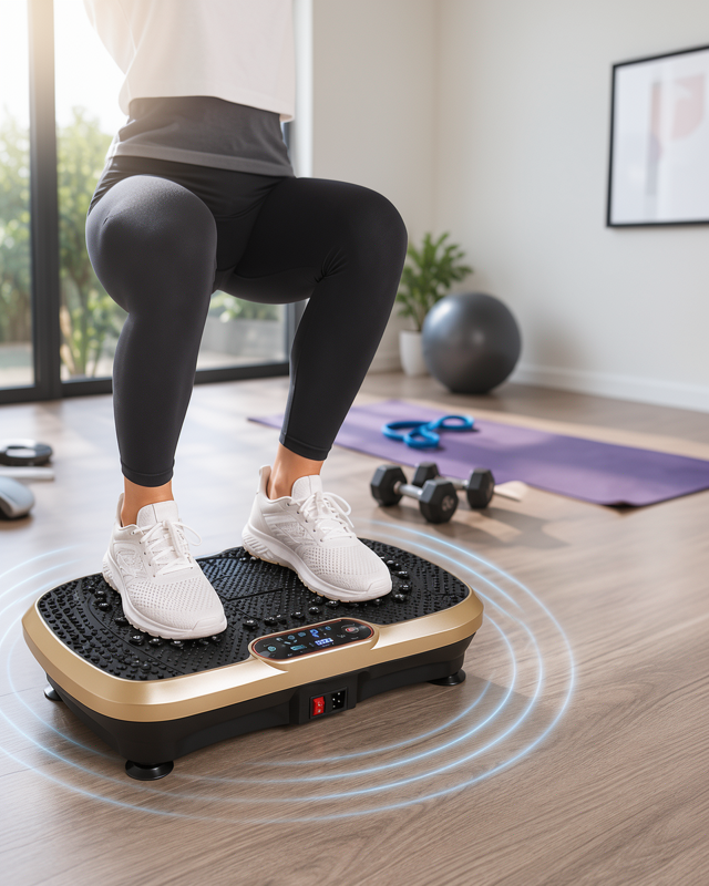 Yeni Nesil Titreşimli Plate Fitness Platformu Evde Spor İçin