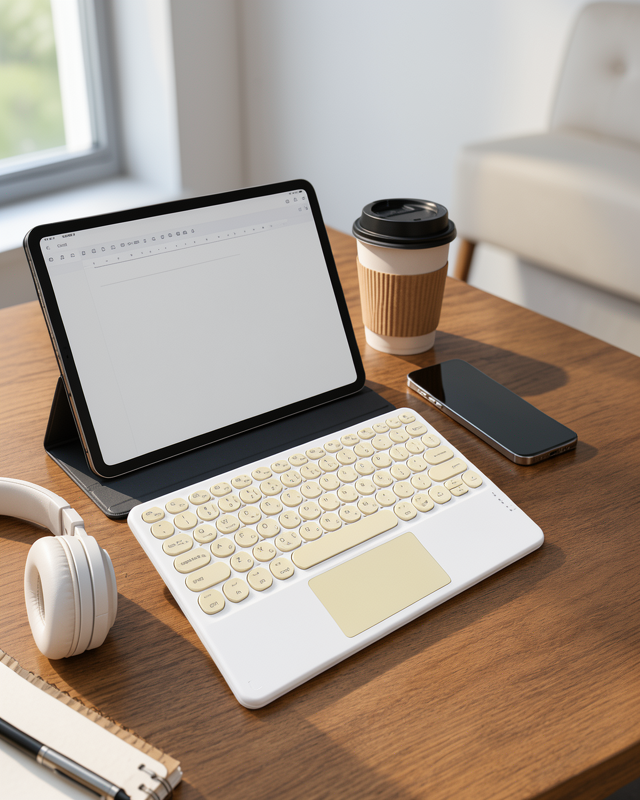 Slim Model Kablosuz Wifi Q Klavye, Touchpad Uyumlu Bluetooth Klavye