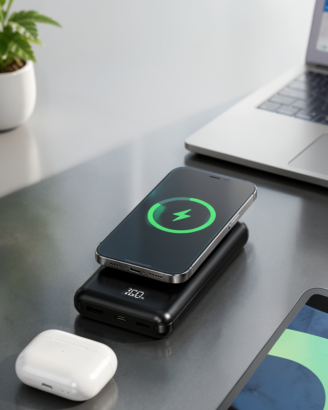 4 Portlu Hızlı Şarj Özellikli 10.000 Mah Kapasiteli Powerbank