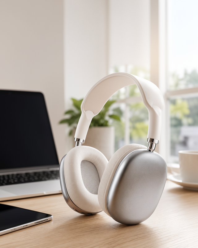Beyaz P9 Plus Bluetooth Kablosuz Kulak Üstü Kulaklık Yüksek Ses Kalitesi