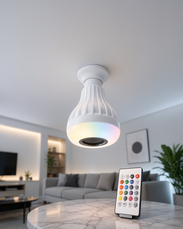 Led Lamba Özellikli Kablosuz Bluetooth Hoparlör