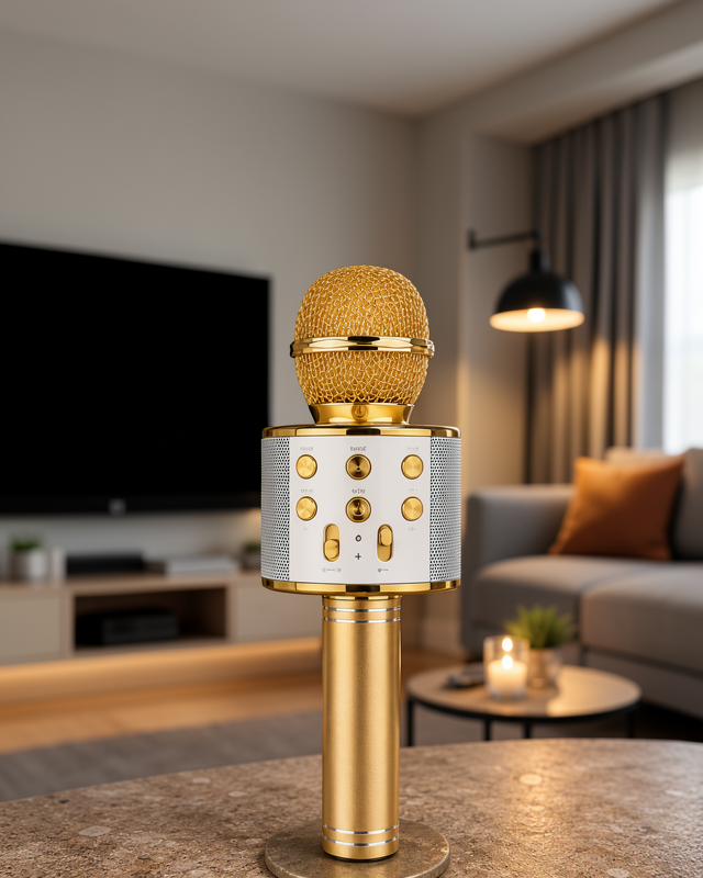 Hafıza Kart Girişli Taşınabilir Bluetooth Karaoke Mikrofon: Etkileyici Performans