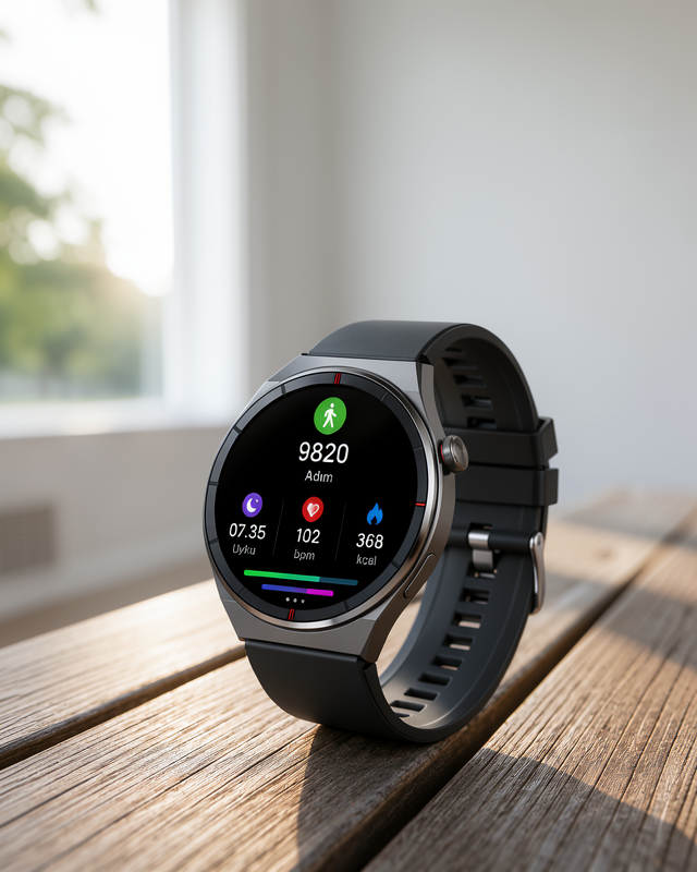 Yeni Nesil Akıllı Saat, Bluetooth Bağlantılı Amoled Ekran ile Sağlık ve Uyku Takibi
