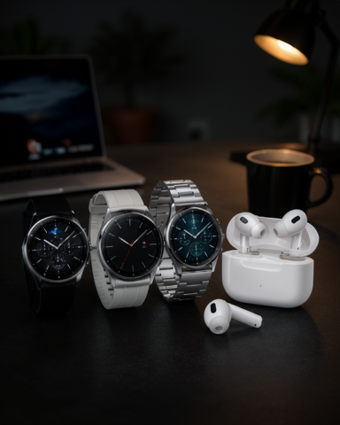 Yeni Nesil Akıllı Saat Titreşimli Nabız Ölçer Spor Modları ve Aynalı Bluetooth Kulaklık