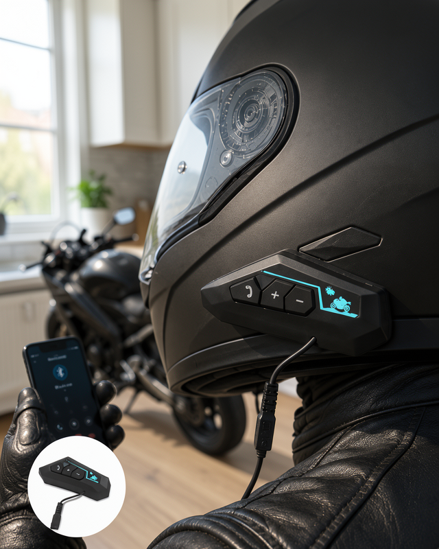 Su Geçirmez Motosiklet Kulaklık BT22 Bluetooth Kask Kulaklık