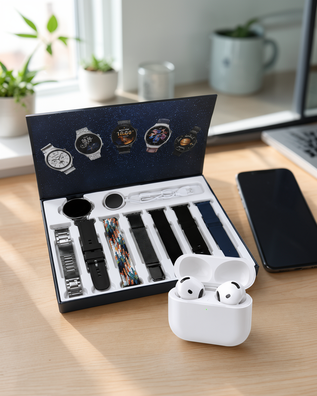 Yeni Nesil Pro Bluetooth Kulaklık ANC Özelliği ile 2025 Model Akıllı Saat