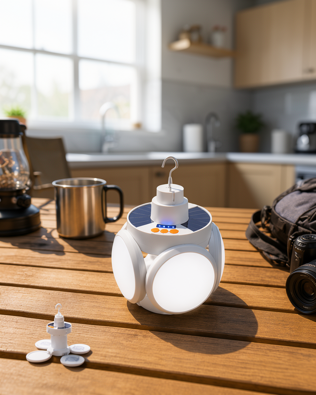 Yeni Nesil 5 Kanatlı Solar Lamba