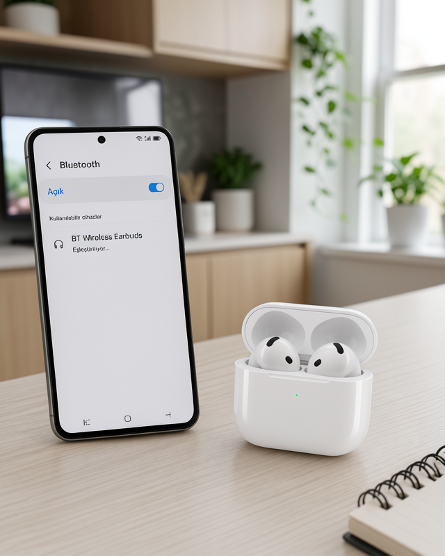 Yeni Nesil Yüksek Ses Kaliteli TWS ANC Özellikli Kablosuz Bluetooth Kulaklık