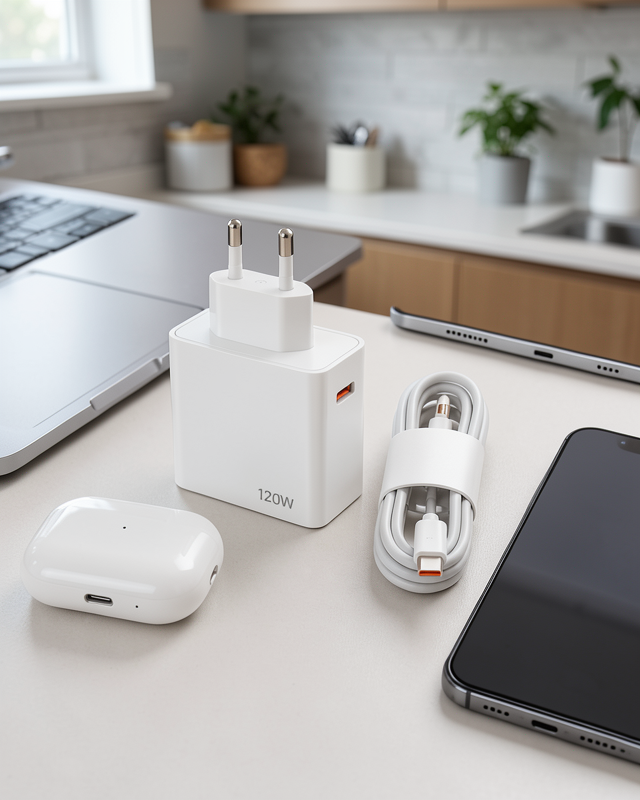 Yeni Nesil 120W Type-C Hızlı Şarj Aleti Turbo