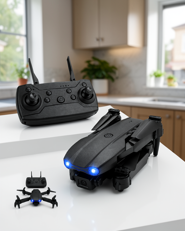 E99 Pro Katlanabilir Drone, 4K HD Kamera, Hover Özelliği ve Uzaktan Kumanda