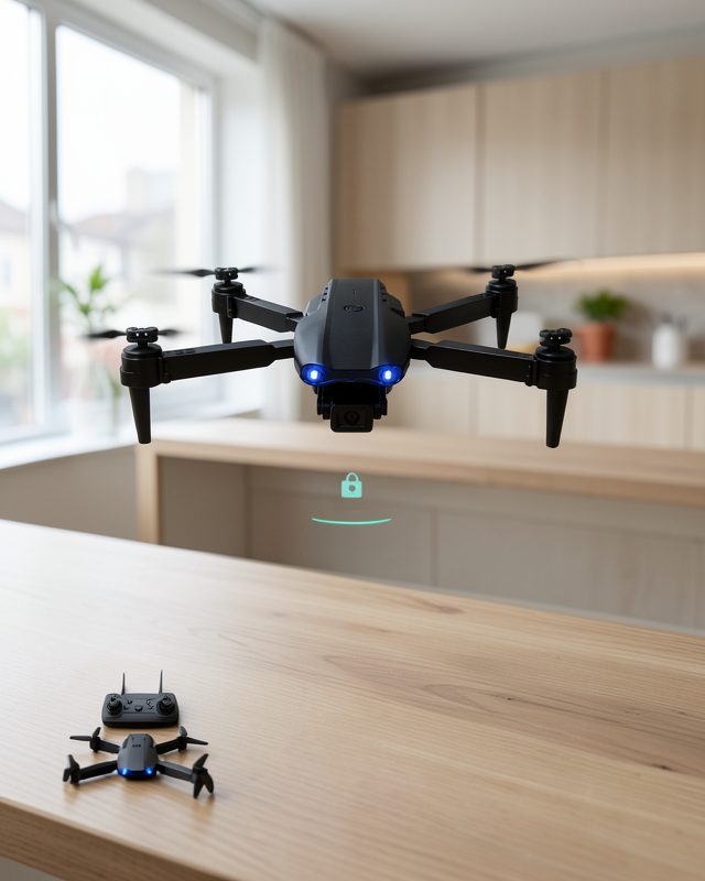 E99 Pro APP Kontrollü Mini Drone, 4K HD Kamera, Katlanabilir ve 360° Takla