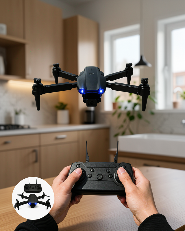Uzaktan Kumandalı E99 Pro Drone, 4K HD Kameralı ve Sabit Yükseklik Destekli
